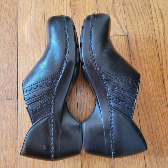 Dansko Black Leather Clogs 36 Professional Comfort‎ Nurse Shoes 6 SIENNA - Picture 9 of 11